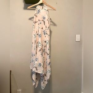 Candie’s Hawaiian floral maxi dress blush